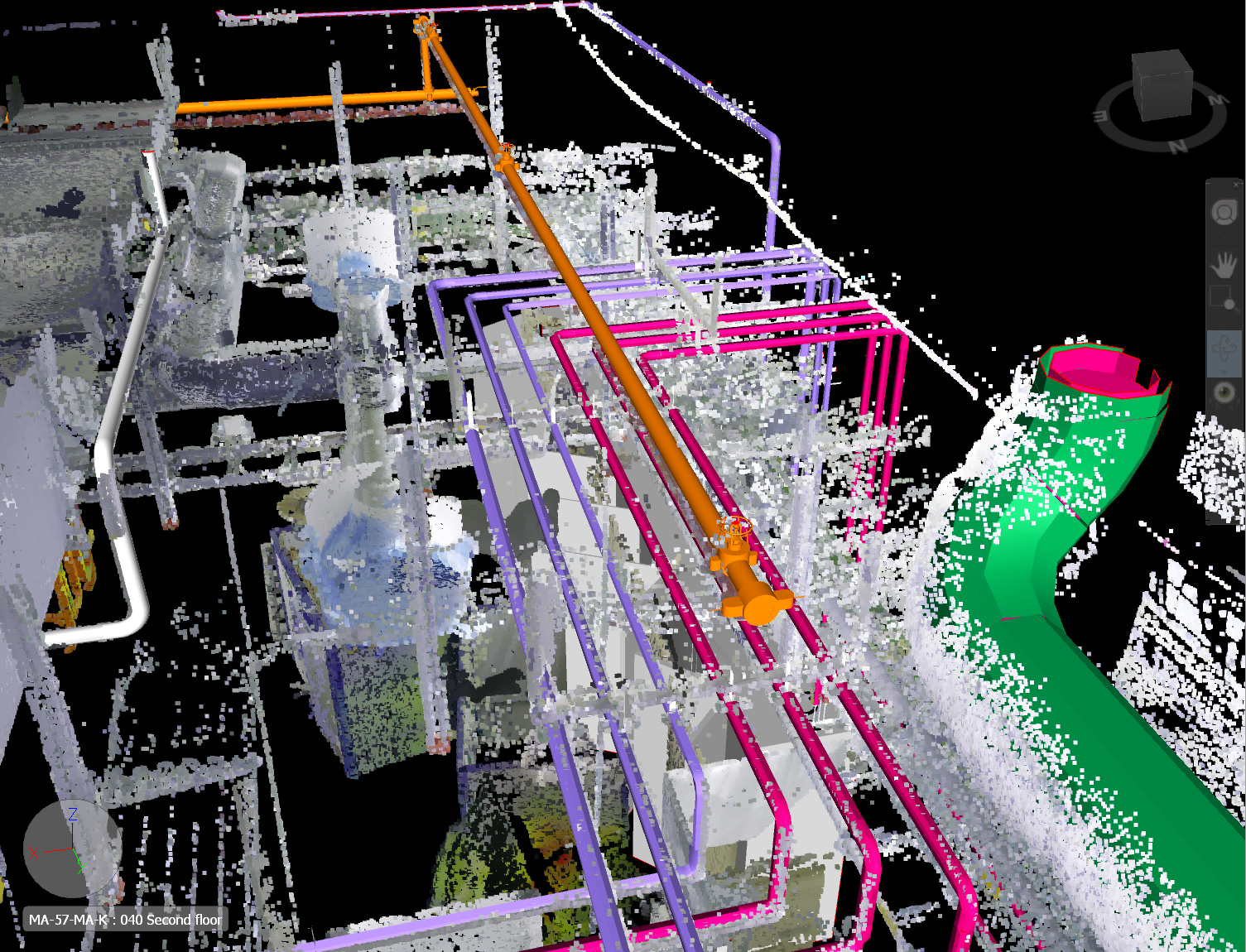 Point cloud scan simplification preview